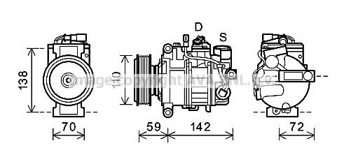 AVA QUALITY COOLING Kompresors, Gaisa kond. sistēma AIK341